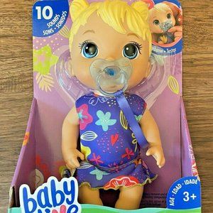 Baby Alive Baby Lil Sounds Interactive Baby Doll 10 Sound Effects With Pacifier